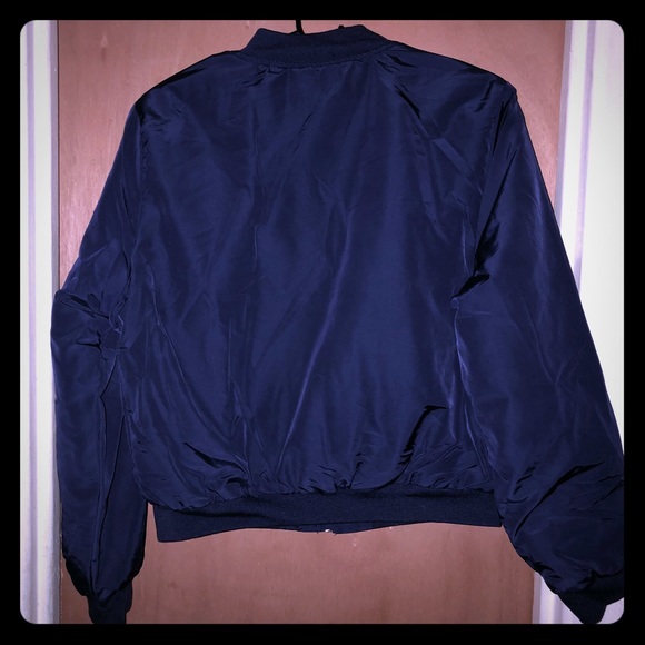 💙Navy Blue Bomber Jacket 💙 - Picture 3 of 5